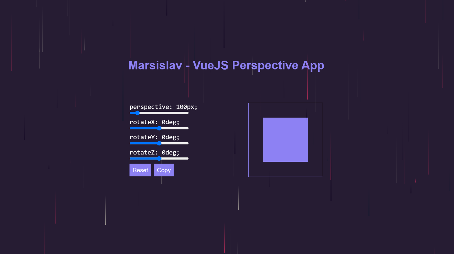 Perspective VueJS App